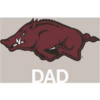 Arkansas Razorbacks Transfer Decal - Dad