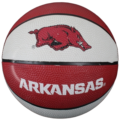 Arkansas Razorbacks Mini Rubber Basketball