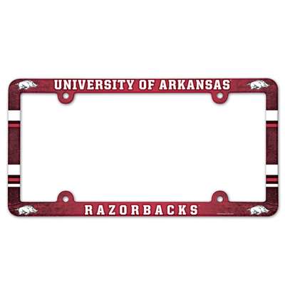 Arkansas Razorbacks Plastic License Plate Frame