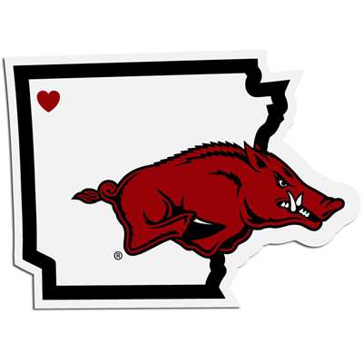 Arkansas Razorbacks Home State Decal