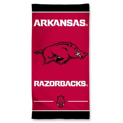 Arkansas Razorbacks Cotton Fiber Beach Towel