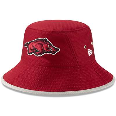 Arkansas Razorbacks New Era Hex Bucket Hat - Crimson