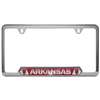 Arkansas Razorbacks Stainless Steel License Plate Frame