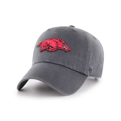 Arkansas Razorbacks 47 Brand Clean Up Adjustable Hat - Charcoal