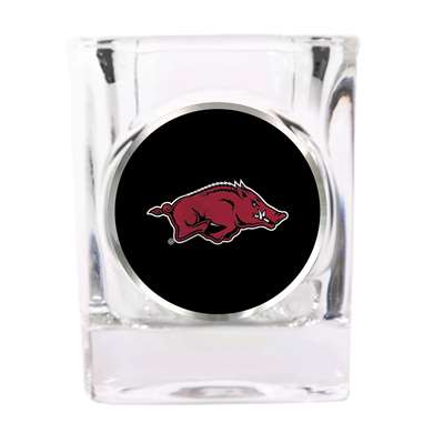 Arkansas Razorbacks Shot Glass - Metal Logo