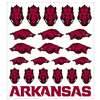 Arkansas Razorbacks Multi-Purpose Vinyl Sticker Sheet