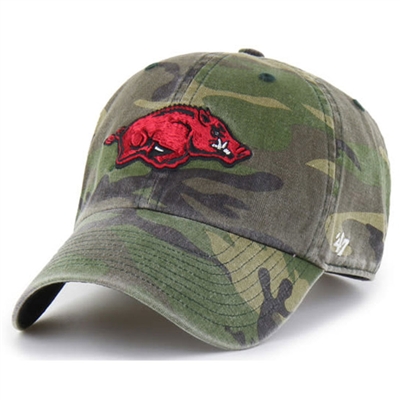 Arkansas Razorbacks 47 Brand Clean Up Adjustable H
