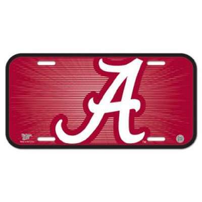 Alabama Crimson Tide Plastic License Plate
