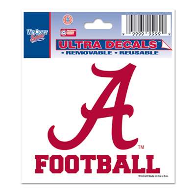 Alabama Crimson Tide Decal 3" X 4" - Football