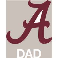 Alabama Crimson Tide Transfer Decal - Dad