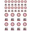 Alabama Crimson Tide Small Sticker Sheet - 2 Sheets