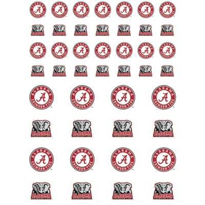 Alabama Crimson Tide Small Sticker Sheet - 2 Sheets