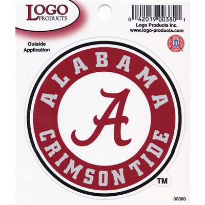 Alabama Crimson Tide Logo Decal - 9" x 9"