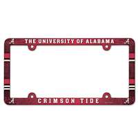 Alabama Crimson Tide Plastic License Plate Frame
