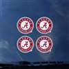 Alabama Crimson Tide Transfer Decals - Set of 4