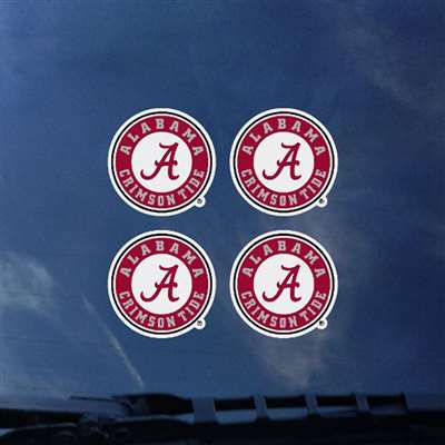 Alabama Crimson Tide Transfer Decals - Set of 4