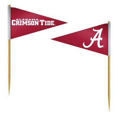 Alabama Crimson Tide Toothpick Flag - 36 Pack