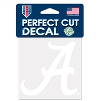 Alabama Crimson Tide Perfect Cut Decal - White