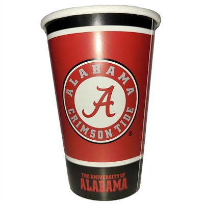 Alabama Crimson Tide Disposable Paper Cups - 8 Pack