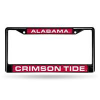Alabama Crimson Tide Inlaid Acrylic Black License Plate Frame
