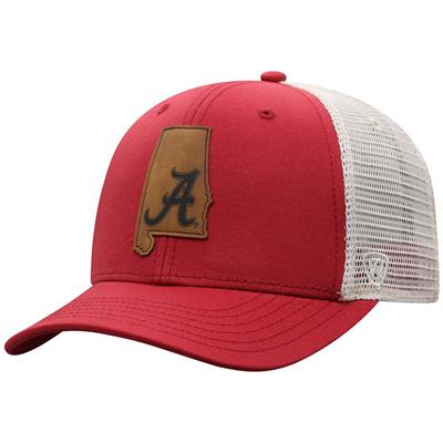 Alabama Crimson Tide Top of the World Trucker Adjustable Hat - State Logo