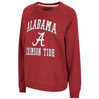Alabama Crimson Tide Women's Colosseum Genius Crewneck Sweatshirt