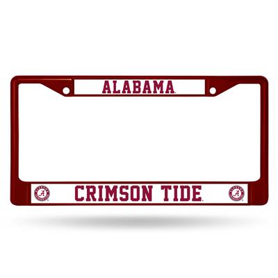 Alabama Crimson Tide Team Color Chrome License Plate Frame