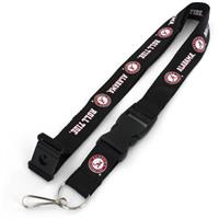 Alabama Crimson Tide Logo Lanyard - Black