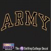 Army Black Knights Decal - Arched Army