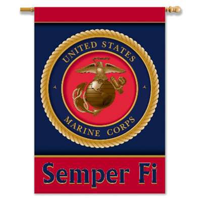 US Marine Corps 2-sided Premium 28" X 40" Banner - Semper Fi