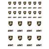 Army Black Knights Small Sticker Sheet - 2 Sheets