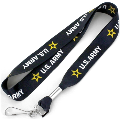 US Army Logo Lanyard - Black - Alt