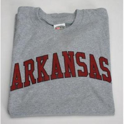 Arkansas T-shirt - Heather W/cardinal Print