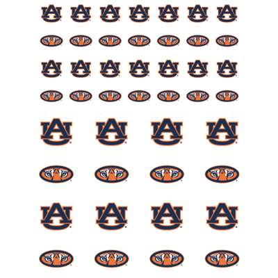 Auburn Tigers Small Sticker Sheet - 2 Sheets