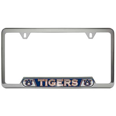 Auburn Tigers Stainless Steel License Plate Frame