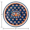 Be ready for game day! Cheer on your favorite college team with these full color, sturdy style, paper lunch/snack/cake plates. This set of 8 plates are a high quality addition to any gathering. Measures 7 inches. Officially licensed by the NCAA and manufa