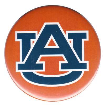 Auburn Tigers Button Magnet