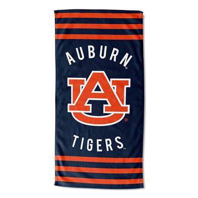 Auburn Tigers Stripes Beach Towel