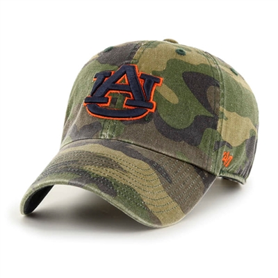 Auburn Tigers 47 Brand Clean Up Adjustable Hat - C