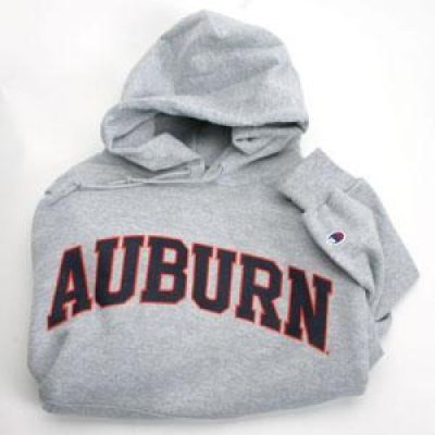 Auburn Sweatshirt By Champion - Two Color Logo - Heather