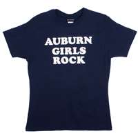 Auburn T-shirt By Champion - Auburn Girls Rock - Navy