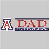 Arizona Wildcats Die Cut Decal Strip - Dad