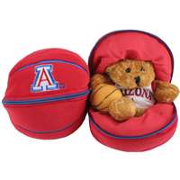 Arizona Wildcats Stuffed Bear in a Ball - Basketball