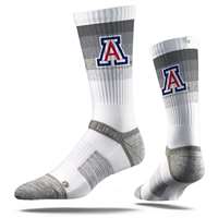 Arizona Wildcats Strideline Premium Crew Sock - Fade White