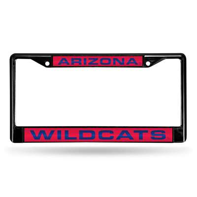 Arizona Wildcats Inlaid Acrylic Black License Plate Frame