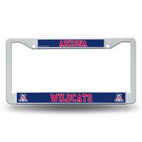 Arizona Wildcats White Plastic License Plate Frame