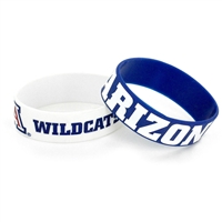 Arizona Wildcats Wide Rubber Wristband - 2 Pack