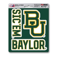 Baylor Bears Decals - 3 Pack