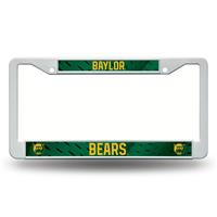 Baylor Bears White Plastic License Plate Frame