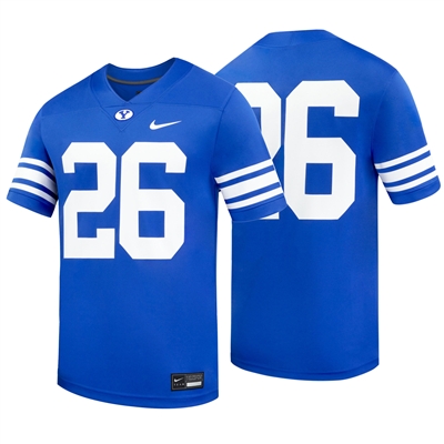 Nike BYU Cougars Replica Football Jersey - #26 - Game Royal